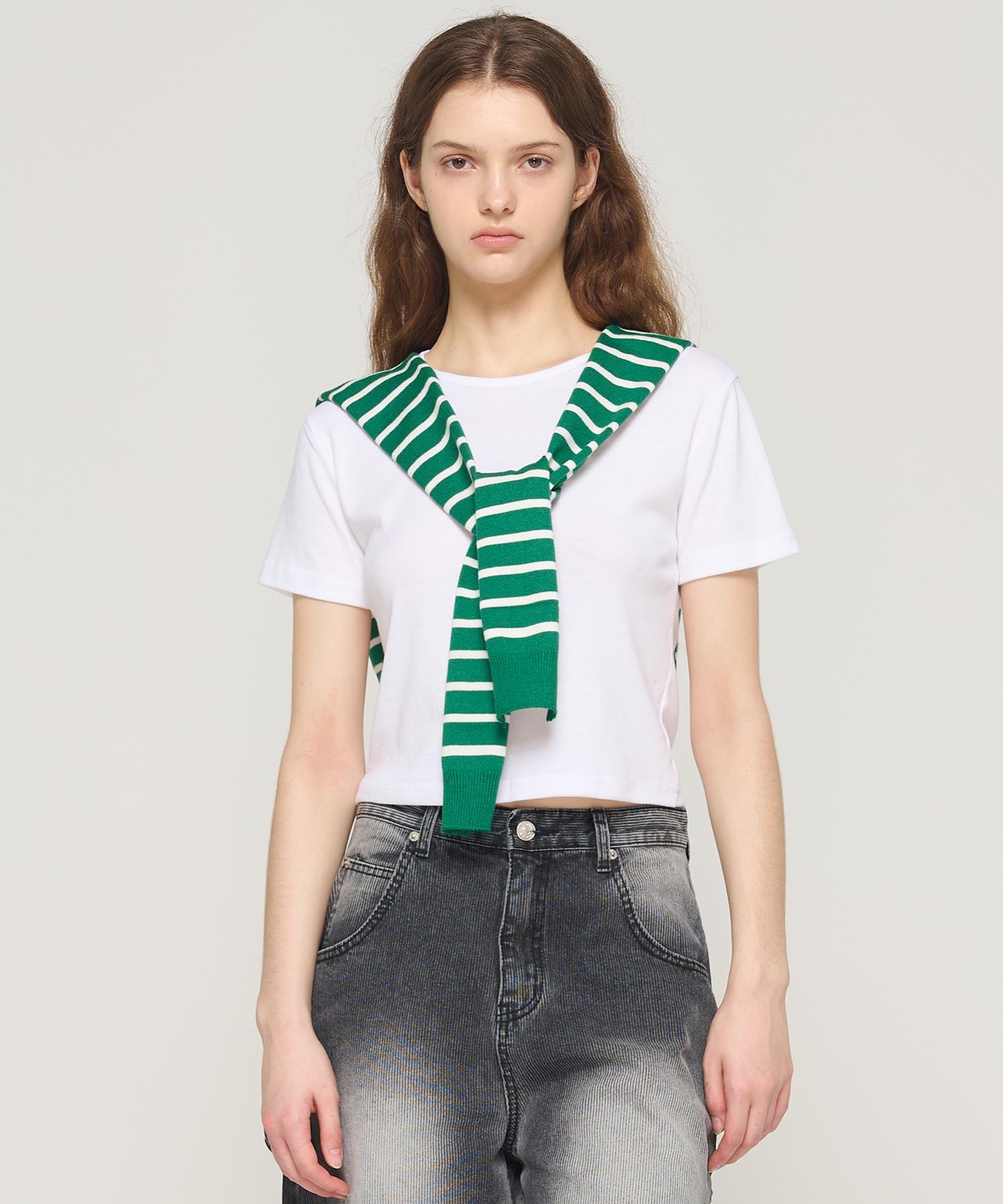 Cargo Bros For Woman Striped Layered Knit Cape (Green) Free