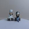7Pcs Anime One Piece Figure Luffy Zoro Sabo Sanji Dracule Mihawk Ace Trafalgar D. Water Law Set Model Toy Gift Collection