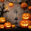 Spooky Spider Web Wind Chime Retro Spider Web Hanging Ornament Creative Cross Pendant  Outdoor