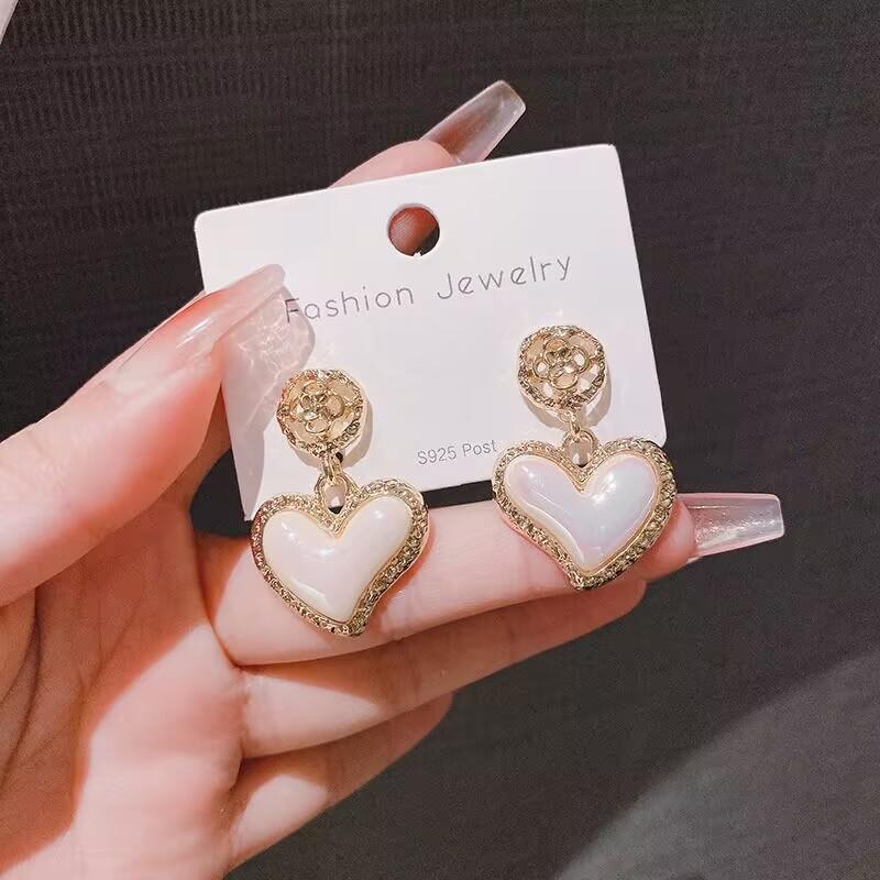 925 Silver Needle Geometric Pearl Earrings For Women Fashion Earrings Flowing Tassel Earrings Elegant Jewelry