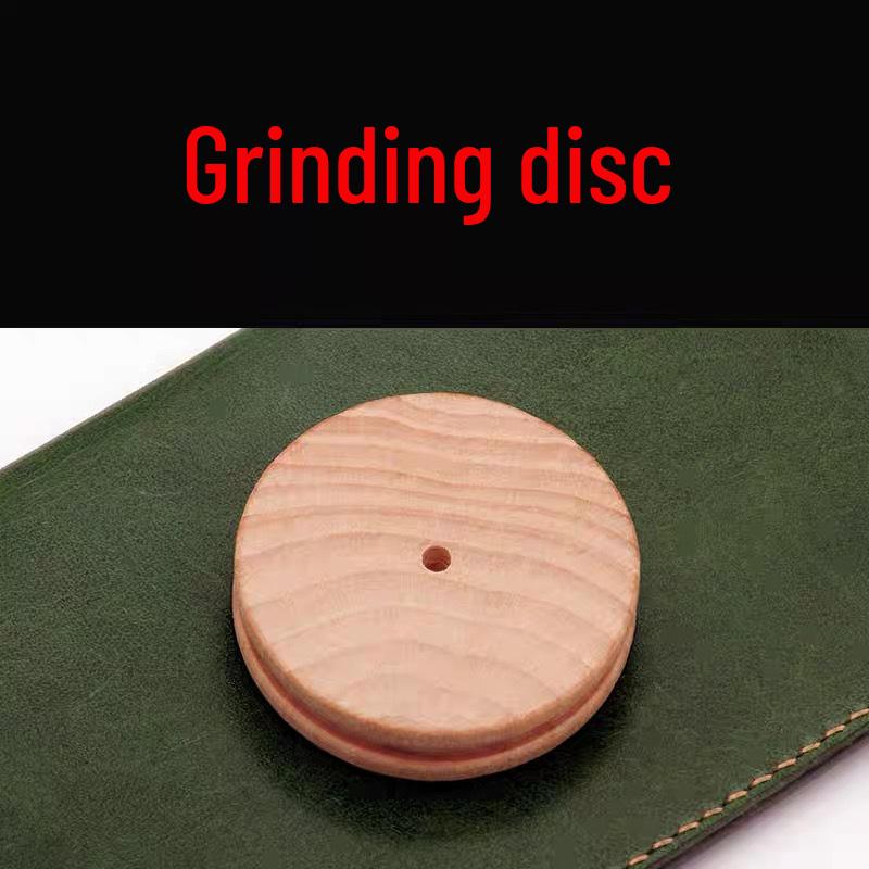 

Handmade Leather Tool Beech Wood Polishing Stick, Disc, and Edge Trimming Tool with Wide Groove and Fine Tip. Durable and Versatile.