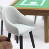 1:20 Dollhouse Mini Mahjong Table Model Simulation Mahjong Chair Dollhouse Miniature Furniture Playing House Dolls Accessory