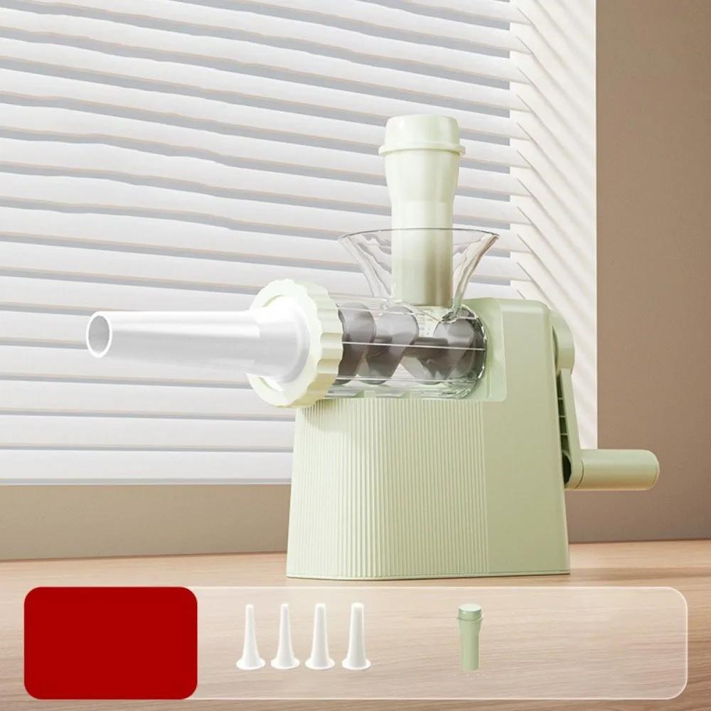 With 4 Tubing Units Manual Sausage Stuffer Homemade Large Capacity Sausage Maker Efficient Plastic Meat Grinder Filling Maker
