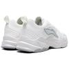 Li Ning Pulse Classic Trendy Versatile Comfortable Shock Absorbing Non-Slip Wear-Resistant Low-Top Dad Shoes Men sneaker Silver White AGCV145-1