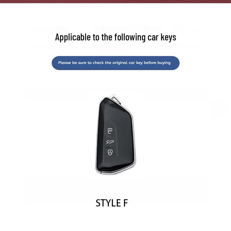 Volkswagen Golf 8 Key Case, ID4 Lamando Cover, ID6 Tan Shell, Touareg X/Pro Buckle