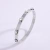 Starry Sky Silver Titanium Steel Bracelet for Women - High-End, Versatile, Full Diamond, Non-Fading Fashion Accessory