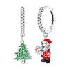 Christmas Copper Metal Charm Bead Components Santa Claus Reindeer Christmas Tree Snowman Elk Bead Component Compatible With Authentic Original