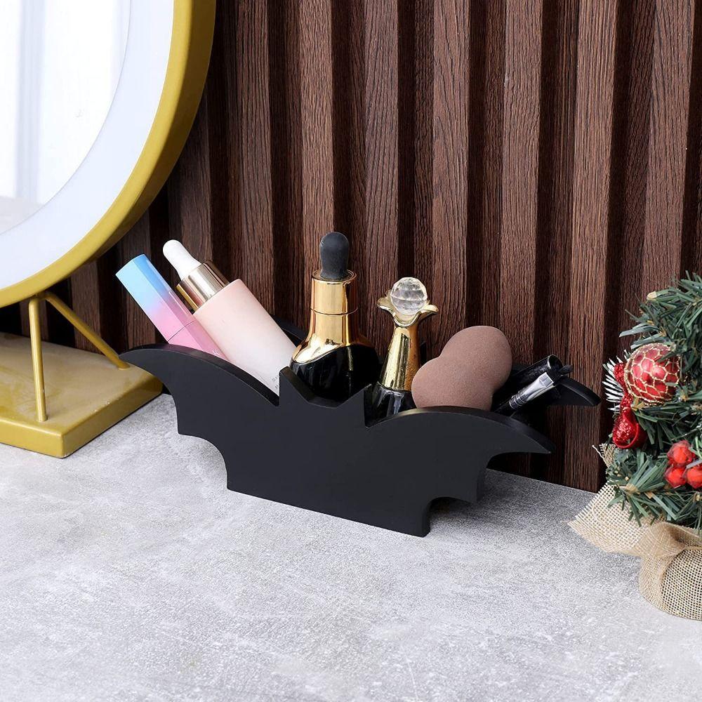 Creative Halloween Cosmetics Storage Tray Household Gothic Makeup Organizer  Home Ornaments
