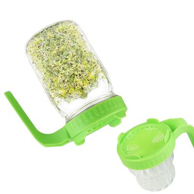 Mesh Sprout Cover Green Mason Jar Lid Germination Sprout Maker  Growing Seed Crop