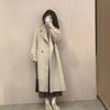 Woolen Coat Women's Autumn and Winter New Woolen Coat High-end Small Lazy Wind Medium and Long