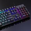 Corded 104 Key Full Size Gaming Keyboards Featuring Lighting and Ergonomic for Comfortable Use