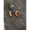 Natural Garnet Vintage Earrings