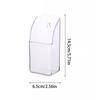 1Pcs Storage Organization Tv Air Conditioner Remote Control Holder Phone System Case Acrylic Hung On The Wall Mount Storage Box