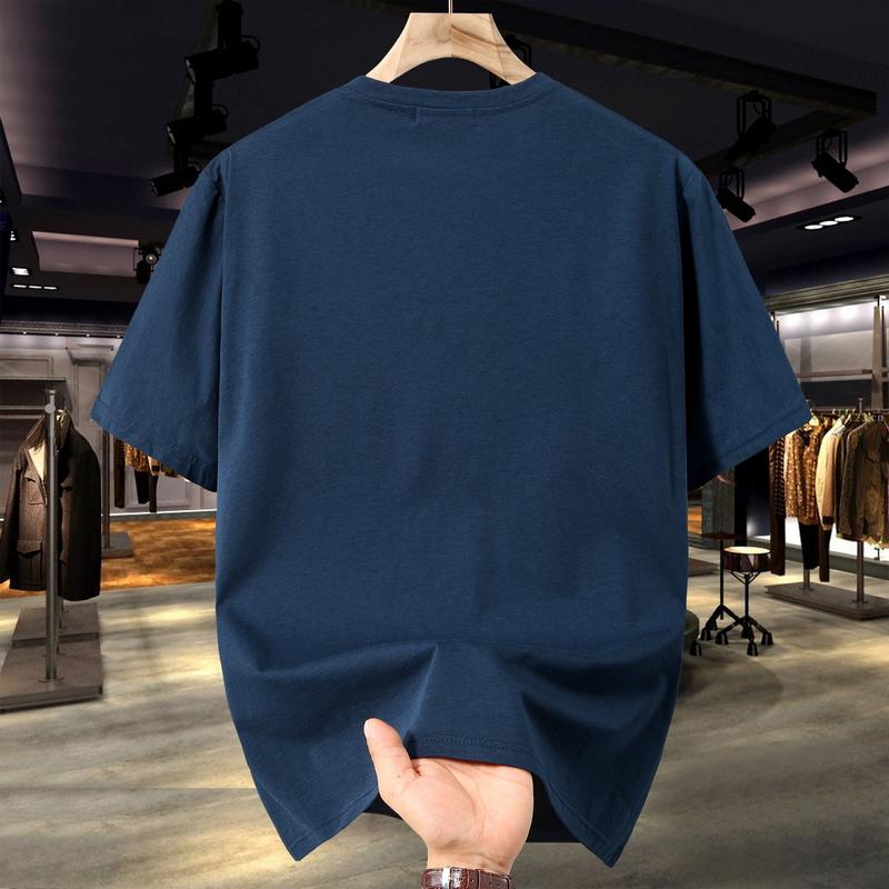 T-shirt Taglie Forti 4XL-12XL da Uomo Abbigliamento Vintage Moda T-shirt Estive Oversize Manica Corta