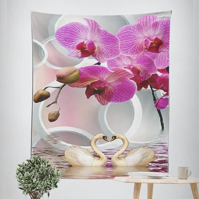 Beautiful Swan Decorative Tapestry Home Wall Decor Office Living Room Tapestry