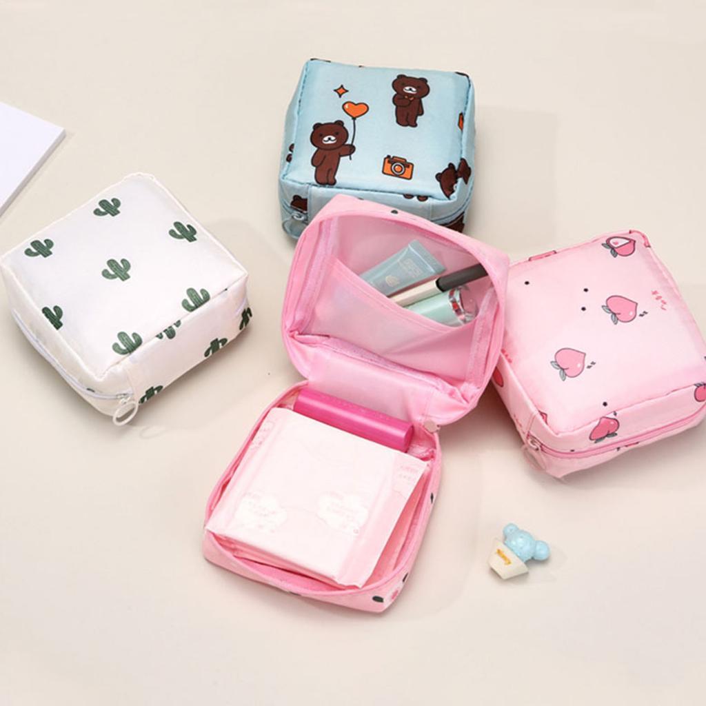 Multipurpose Women's Wallet for Period Supplies Practical Sanitary Pad Storage Bag for Organizing Personal Care Items