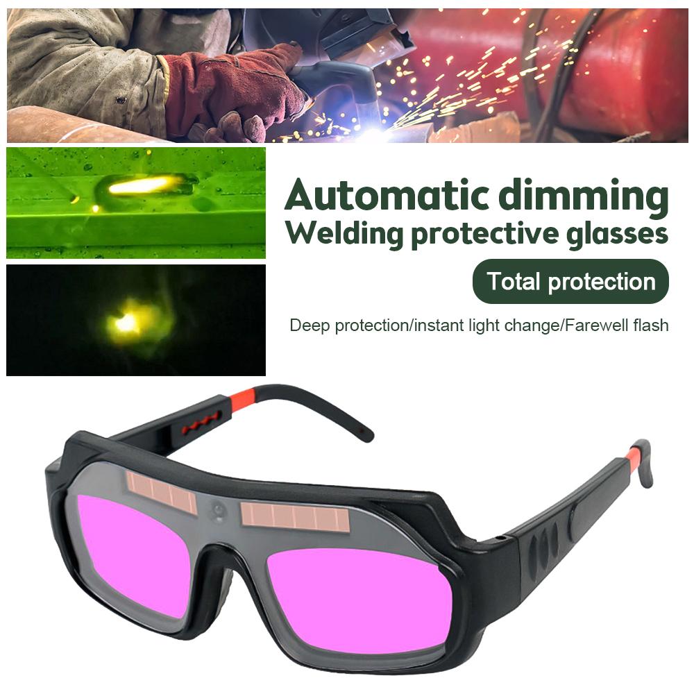 [New] Automatic Dimming Electric Welding Glasses Welder Burning Goggles Eye Mask To Protect Eye Glasses Against Strong Light