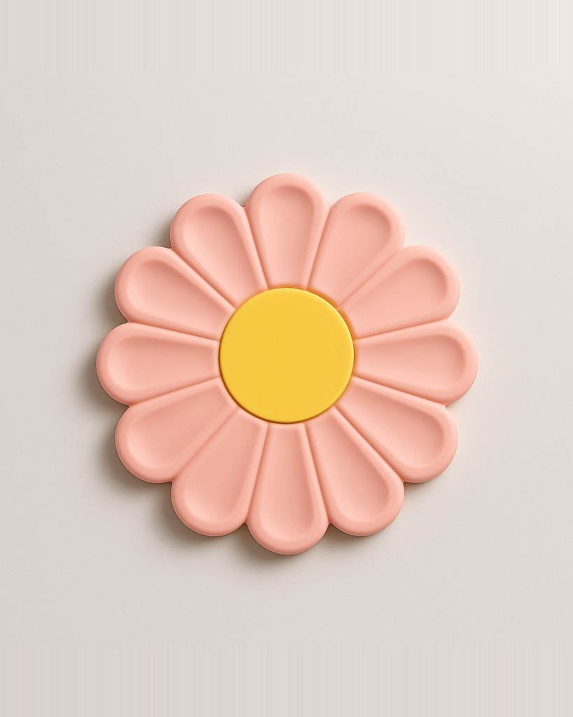 Daisy Shape Silicone Coaster Kitchen Table Heat Resistant Anti-scalding Mat Cup Tableware Placemat Table Decoration