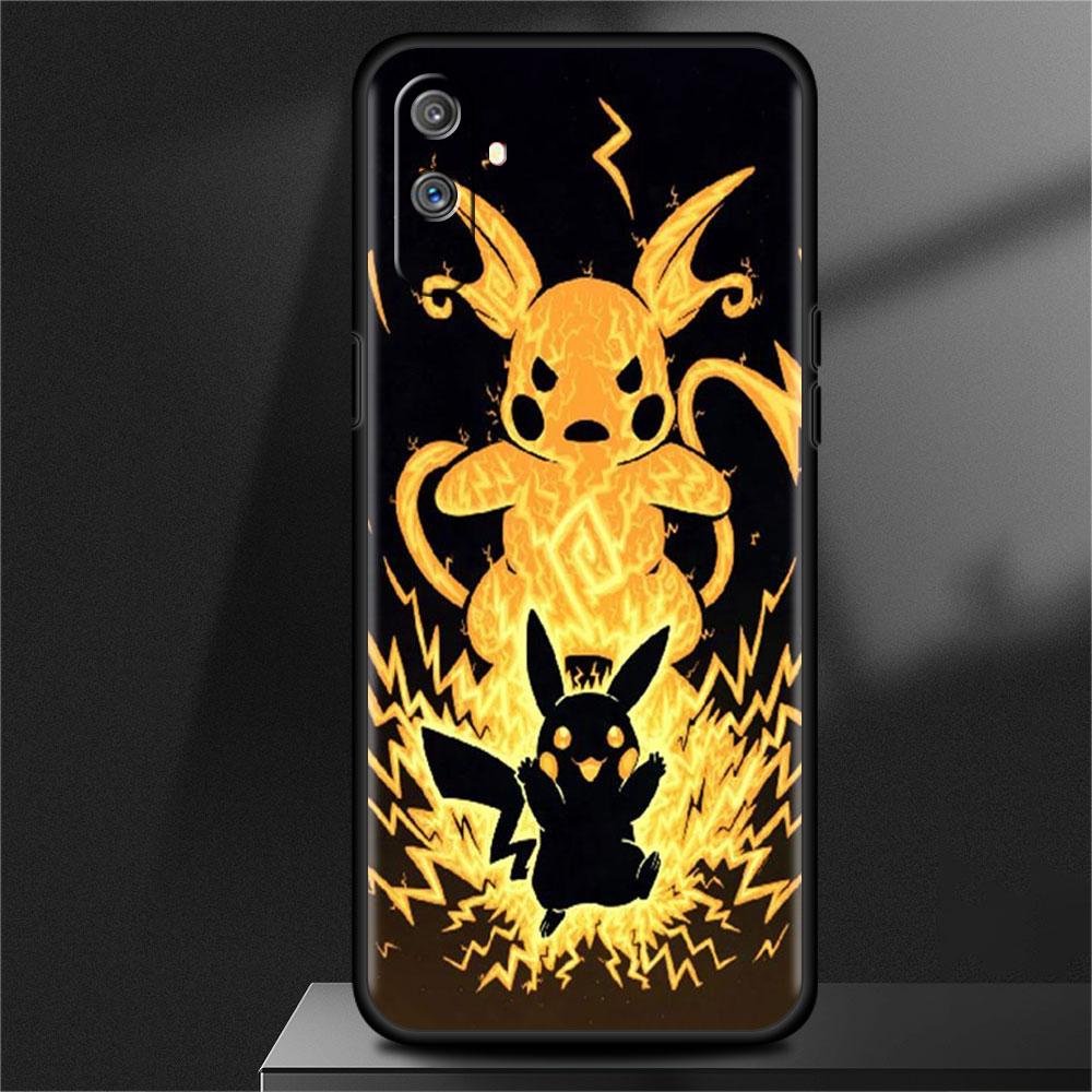 Etui na Realme 8 C21y GT Neo 2 3 8i C21 7 C11 6 C12 C35 C3 GT 9 Pro C12 Master Funda Pokrowiec na telefon Pokemon Pikachu Cool