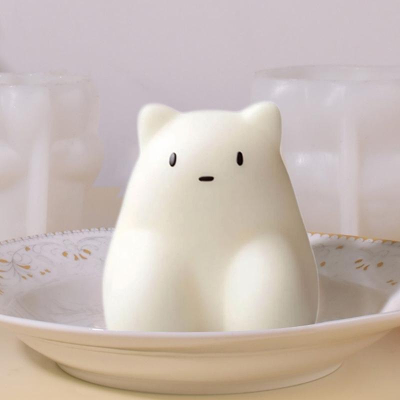 Cute Animal Puddings Silicone Molds Cute Fondants Molds Cake DIY Supplies Pastries Bakings Tool Soap Molds