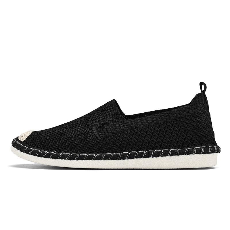 Summer New Fisherman Shoes Fly Woven Mesh Breathable Anti-odor Cloth Shoes Lazy Casual Shoes