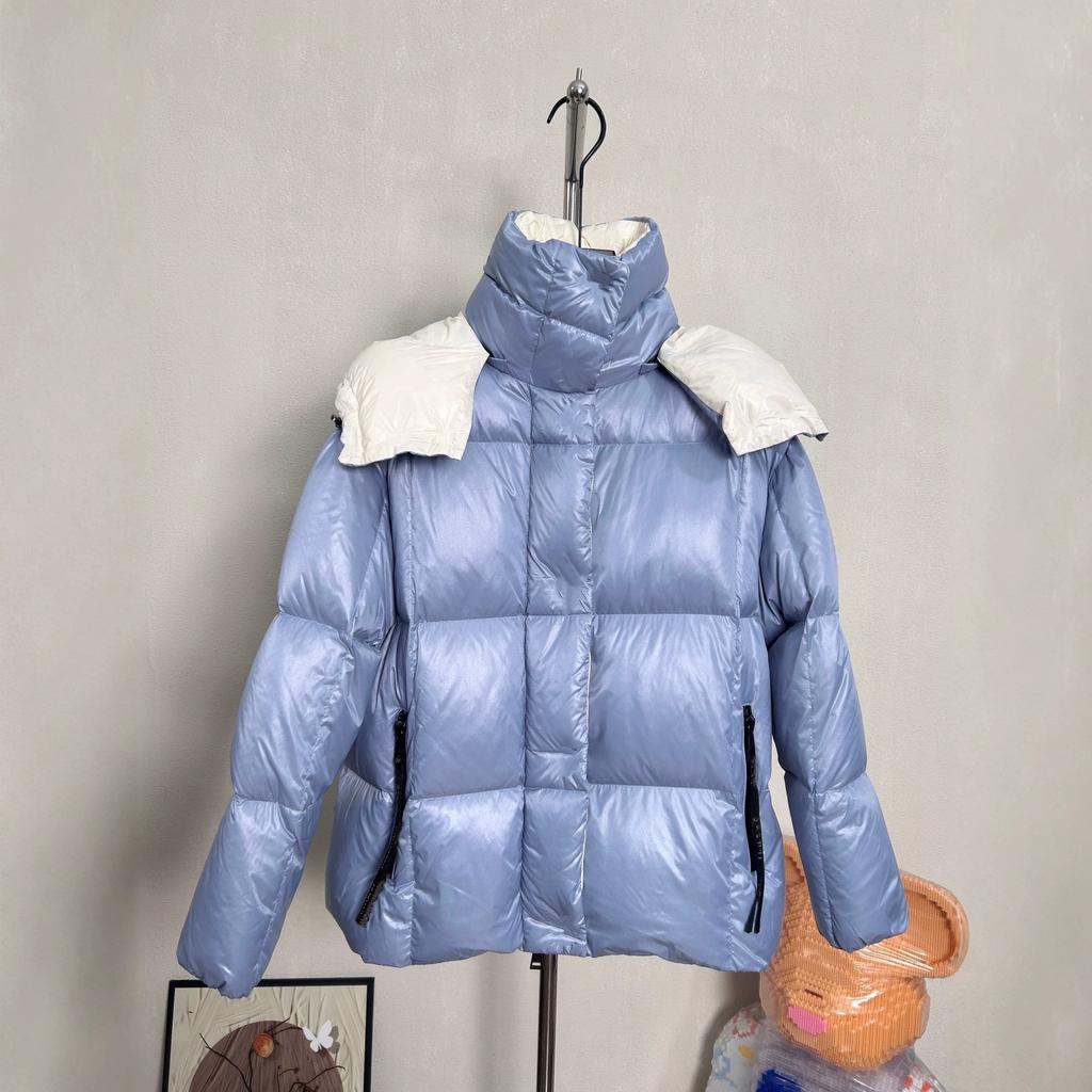 Goose down version original standard Mengjia new women's webbing new color scheme down jacket fashion