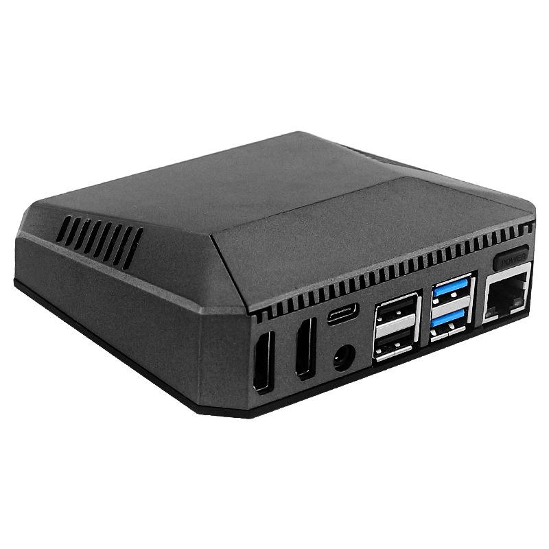 Raspberry Pi 4 Model B Aluminum Alloy Case with Fan & GPIO Breadboard Experiment Shell