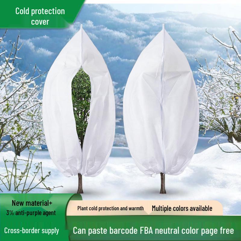 Copertura Protettiva Invernale Ispessita per Piante con Coulisse e Cerniera per Agricoltura, Silvicoltura e Giardino