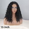 MISS WIG Africa Women Long Kinky Curly Natural Black Wig Without Bangs Synthetic Fiber Deep Curly Black Wig