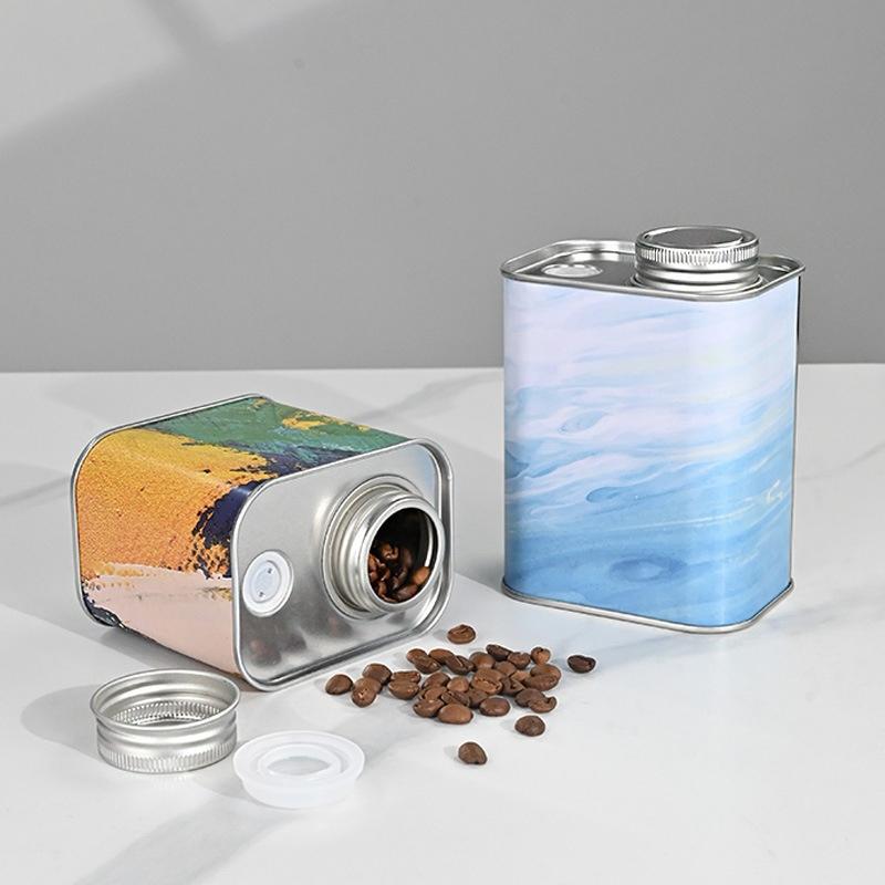 Sealed Pill Box Portable Empty Tins Coffee Bean Sealed Tin Can For Outdoor Camping Fresh Breathing Tin Box Packaging Storage