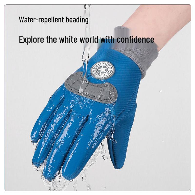 Kids' Cute Winter Fingerless Gloves: Warm, Durable Outdoor Protection for Boys and Girls