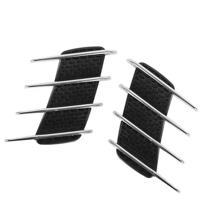 For Simulation Vent False Air Outlet Side Hood Bonnet Decorative Auto Flow Vent Fender Intake Car Shark Gills Outlet Sticker