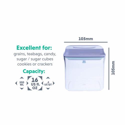 iChewie - BopTop (1 Container) Airtight Food Storage Container - Mechanical Silicone Seal Canister - BPA Free - Approx. 500ml