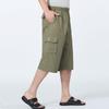 Herren Sommer Casual Mittellange Locker Geschnittene Shorts für Mittelalte und Ältere
