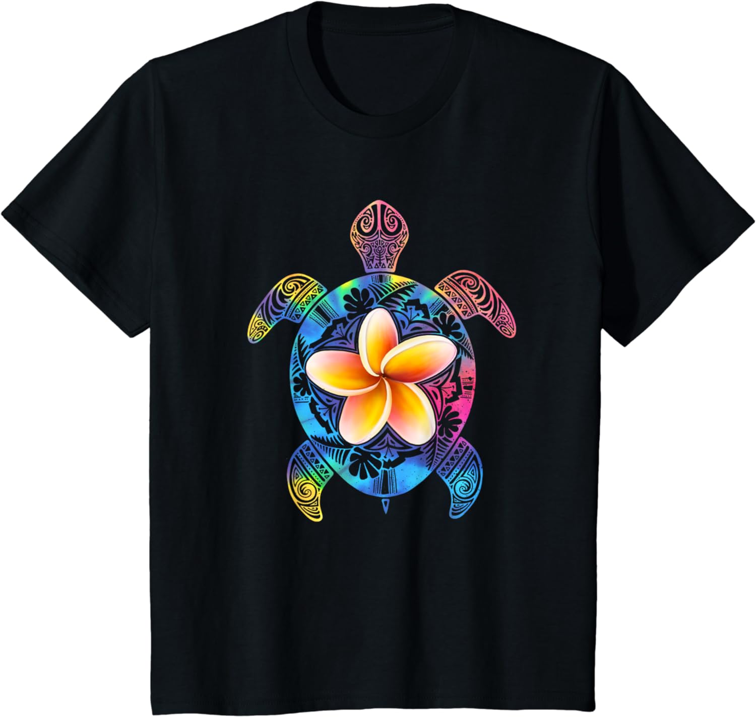 Hawaiian Tie Dye Sea Turtle Hawaii Shirt for Unisex and Women Cotton TShirt S
