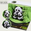 3D Panda Stereo Sticky Notes & Creative Calendar Sculpture Gift