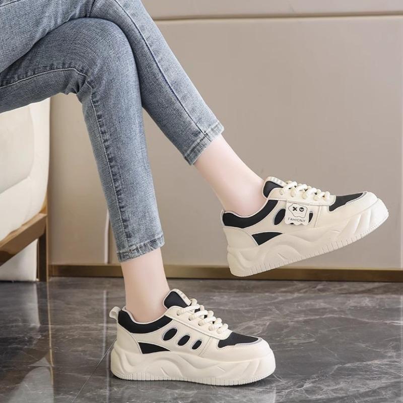 Autumn Popular Women's Small White Shoes Korean Student Flats Casual Shoes Non Slip Platform Female Board Sneakers Zapatos Mujer