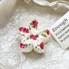 Romantic Frangipani Hair Clips with Printed Hairpins and Flower Hairpins for The Back of The Head