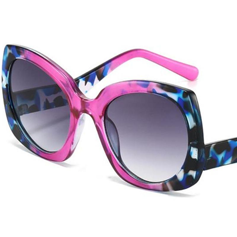 Fashion Sun Glasses Women Anti-UV Spectacles Butterfly Eyeglasses Personality Google Retro Oversize Patchwork Frame Sunglasses