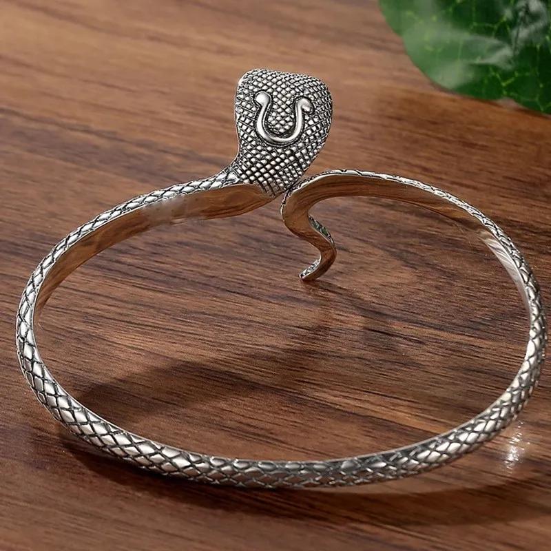 New Spirit Snake Bracelet Men's Trendy Retro Light Luxury High-level Birth Zodiac Snake Bracelet