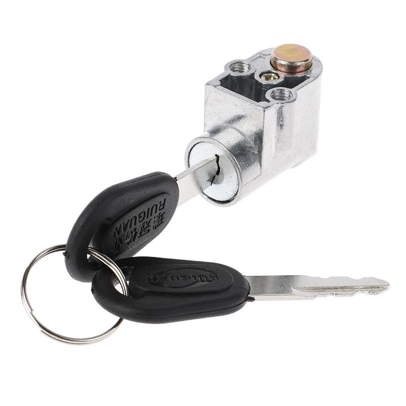 Electric Car Anti-theft Ignition Lock Battery Safety Pack Box Lock + 2 key For Motorcycle Electric Bike Scooter E-bike