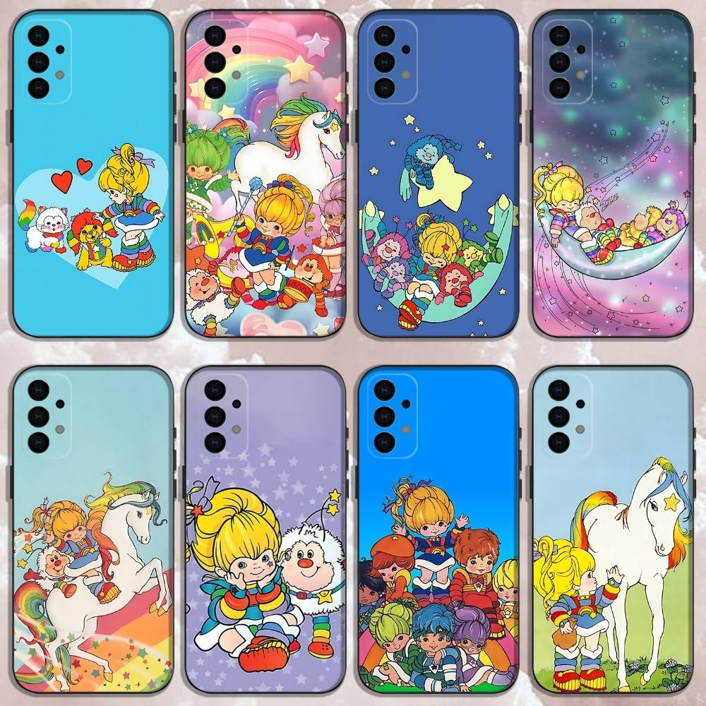 Cute Rainbow B-BriteS Phone Case For Samsung Galaxy A13,A21s,A22,A31,A32,A52,A53,A71,A80,Soft Black Shell
