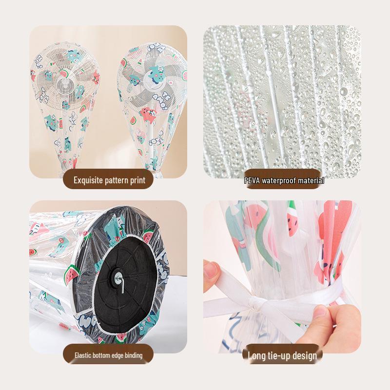 Universal Full Coverage Dustproof Electric Fan Cover for Vertical Floor Standing Fans