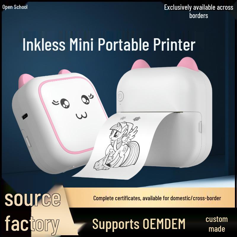 Wireless Bluetooth Portable Thermal Label & Photo Printer for Students