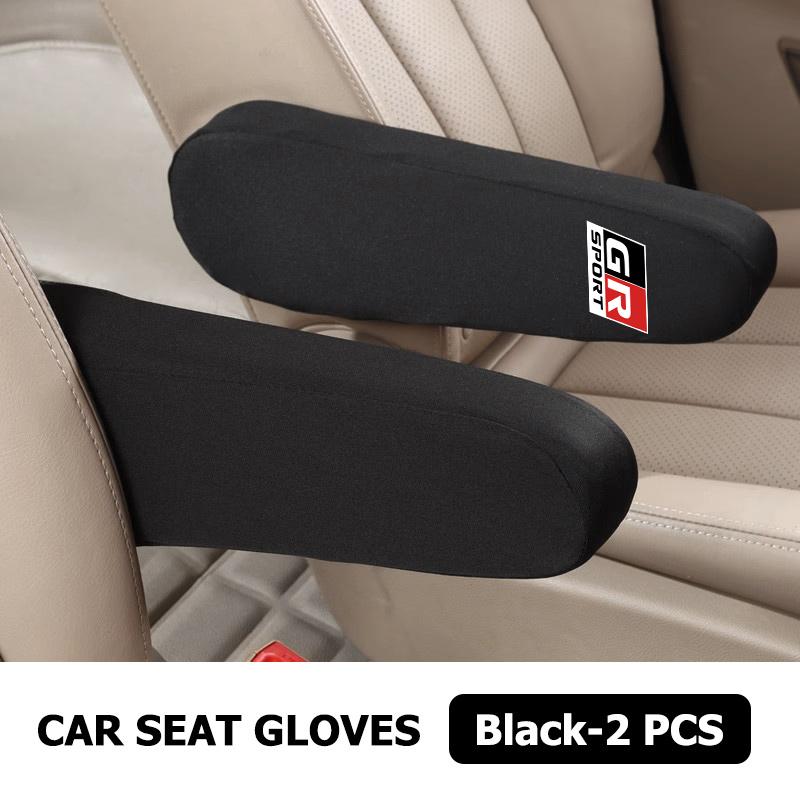 For Toyota Car Seat Armrest Cover Soft Comfortable Elastic Cloth Accessories Crown Corolla YARIS L Auris C-HR Hilux Vios Rav4