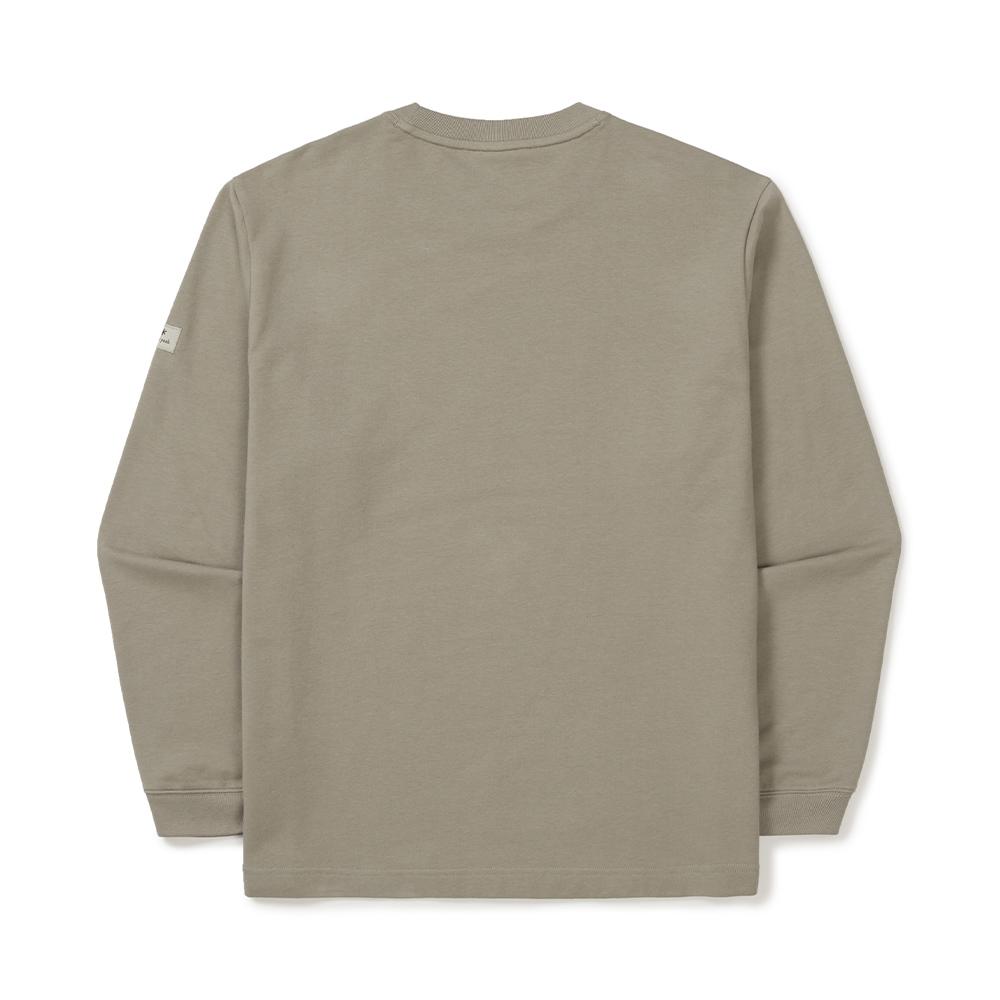 [Snowpeak] Basic Logo Long Sleeve T-shirt Warm Gray (S25FMFTL10)