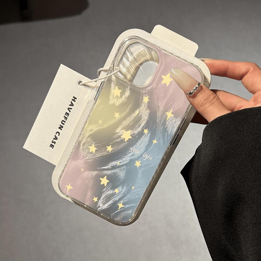 Colorful Stars Case for iPhone 16 Pro Max/15/14 Plus - Protective Cover