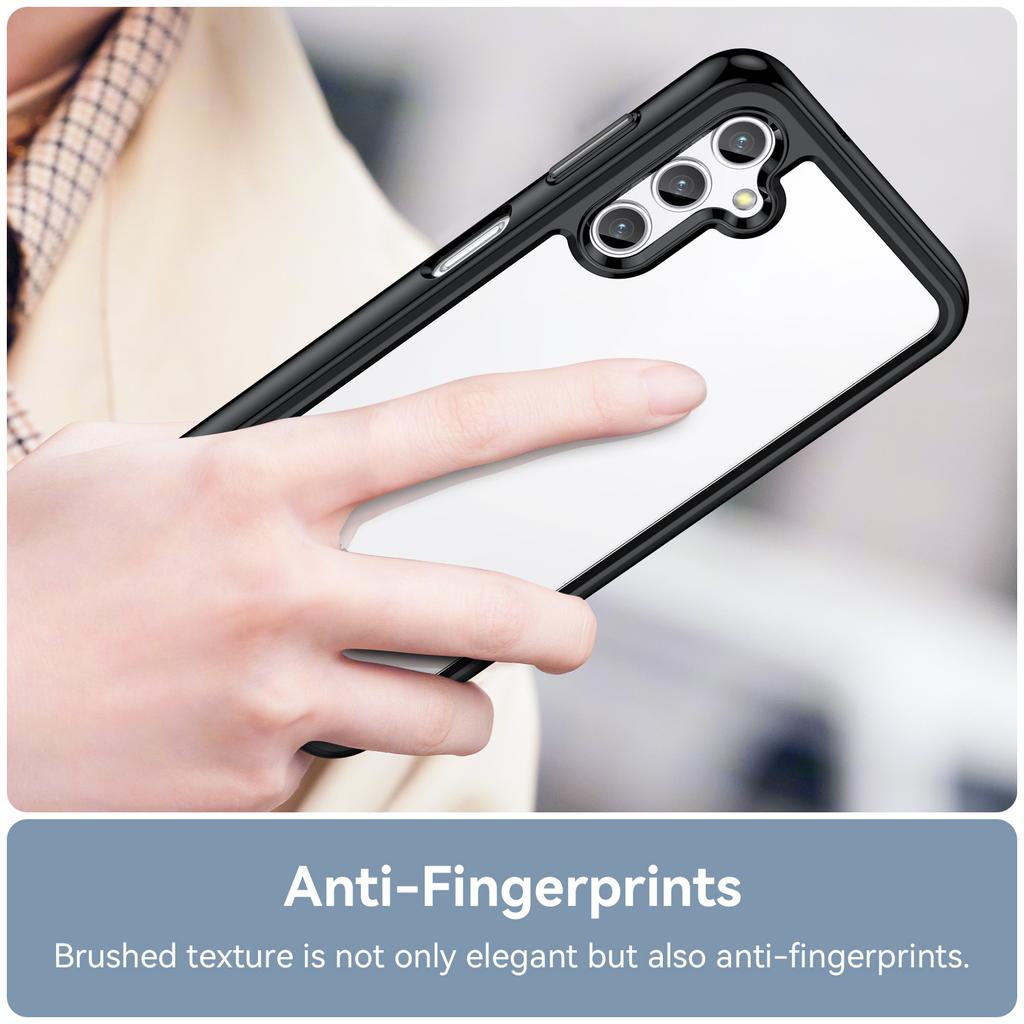 For Samsung Galaxy A14 5G/4G Phone Case,Scratch Resistant TPU Bumper+Acrylic Back Shell Protective Cover