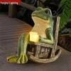 Solar-Powered Decorative Frog Lamp for Garden, Balcony & Courtyard