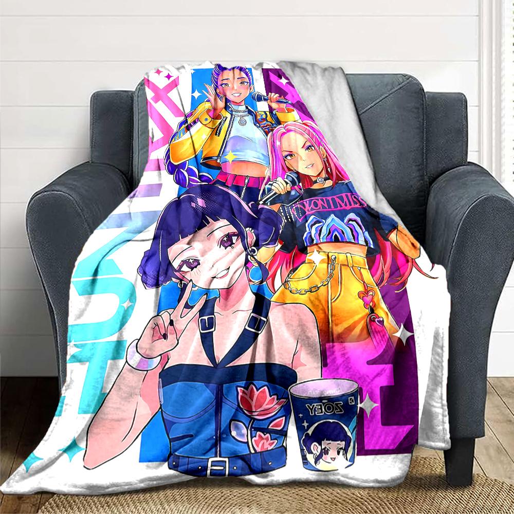 Vibrant Fashion Icons Blanket Soft Throw Blanket For Home Bedroom Bed Sofa Travel Office Solid Christmas Blanket